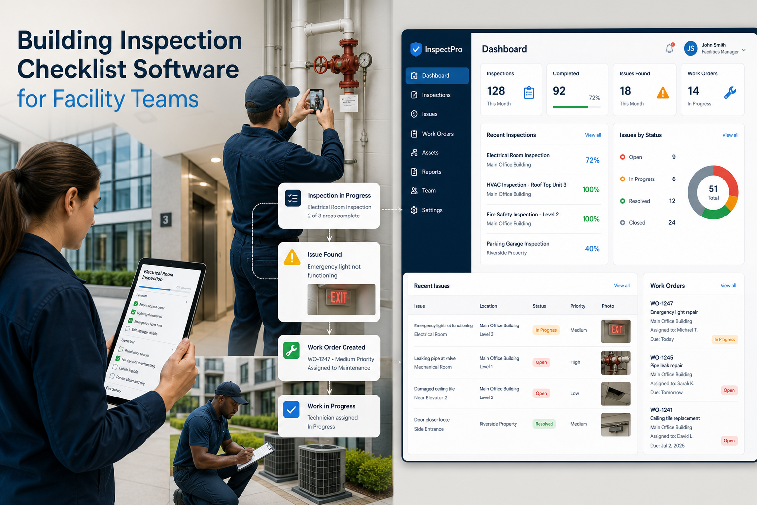 Building Inspection Checklist Software for Facility Teams