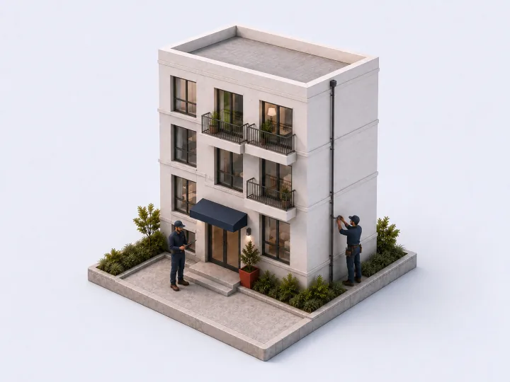 A facilities team maintains a residential property.